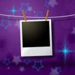 Photo Frames Represents Blank Space And Background Stock Photo