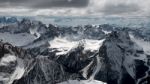 View From Sass Pordoi In The Upper Part Of Val Di Fassa Stock Photo