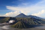 Bromo Vocano Mountain Stock Photo