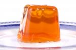 Orange Gelatin Stock Photo