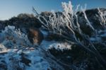 On Top Of Mount Wellington In Hobart, Tasmania During The Day Stock Photo