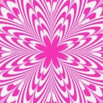 Illusion Pink Flower Abstract Background Stock Photo