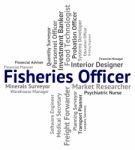 Fisheries Officer Representing Recruitment Fishery And Occupations Stock Photo