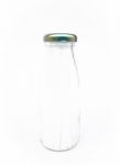 Empty Glass Bottle Isolated On White Background Stock Photo