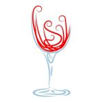 Wine Glass Shows Celebrations Celebrate And Winery Stock Photo