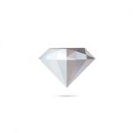 Abstract Diamond Isolated Stock Photo