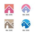 Real Estate Icons And Design Elements Stock Photo