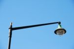 Vintage Lamp Post (blue Sky Background) Stock Photo