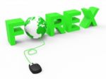 Forex Internet Means World Wide Web And Earth Stock Photo