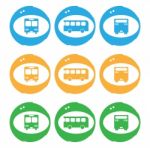 Bus Icon Stock Photo