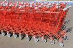 Supermarket Trolley Stock Photo