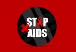 Aids Awareness Red Ribbon. World Aids Day Stock Photo