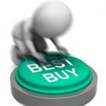 Best Buy Pressed Shows Superior Product Or Deal Stock Photo