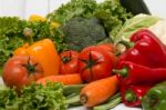 Pile Of Tasty And Healthy Vegetables Stock Photo