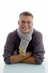 Portrait Of Handsome Young Man With Eyewear Stock Photo