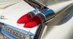 Cadillac Wedding Car In Market Square Bruge Stock Photo