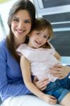 Mother And Daughter Having Fun In The Kitchen Stock Photo