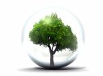 Tree In A Bubble Stock Photo