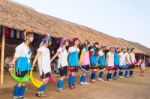 Karen Tribal Girls From Padaung Long Neck Hill Tribe Village Stock Photo