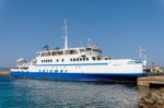 Arbatax Car Ferry In Dock At Palau Sardinia Stock Photo