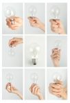 Hand With Lamp Stock Photo