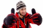 Young Male Showing Thumbs Up Stock Photo