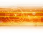 Orange Abstract  Technology Background Stock Photo