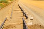 Old Railway In Sudan Stock Photo