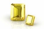 Yellow Sapphire Stock Photo