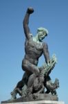 Part Of The Liberty Or Freedom Statue In Budapest Stock Photo