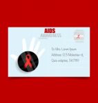 Aids Awareness Red Ribbon. World Aids Day Stock Photo