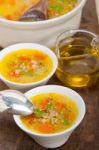 Syrian Barley Broth Soup Aleppo Style Stock Photo