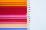 Colorful Multi-color Of Pencil Stock Photo