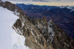 View From Monte Bianco (mont Blanc) Valle D'aosta Italy Stock Photo