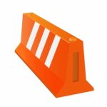 Isolated Plastic Barrier -  Illustration Stock Photo