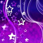 Mauve Background Shows Wave Stars And Starred Stock Photo