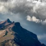 Scenic View Of Glacier National Park Stock Photo