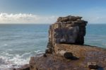 View Of The Jurassic Coastline In Dorset Stock Photo