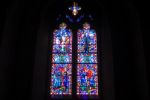 Stained Glass Window From National Cathedral Stock Photo