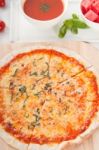 Italian Original Thin Crust Pizza Stock Photo