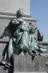 Adam Mickiewicz Monument In Krakow Stock Photo