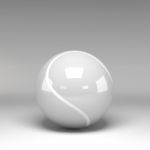 3d Tennisball Isolated On Background Stock Photo