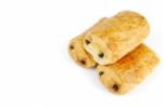 Fresh Pain Au Chocolat (croissant Filled With Chocolate) Stock Photo