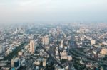 View Of Bangkok Cityscape, Bangkok The Capital City Of Thailand Stock Photo