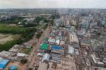 The Helicopter Shot From Dhaka, Bangladesh Stock Photo