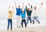 Happy Family Have Fun At Vacation Stock Photo