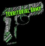 Territorial Army Represents Military Action And Tavr Stock Photo