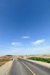 Road With Yellow Line Stock Photo