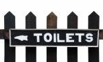 Toilets Sign Stock Photo