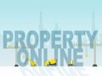 Property Online Indicates Real Estate And House Stock Photo